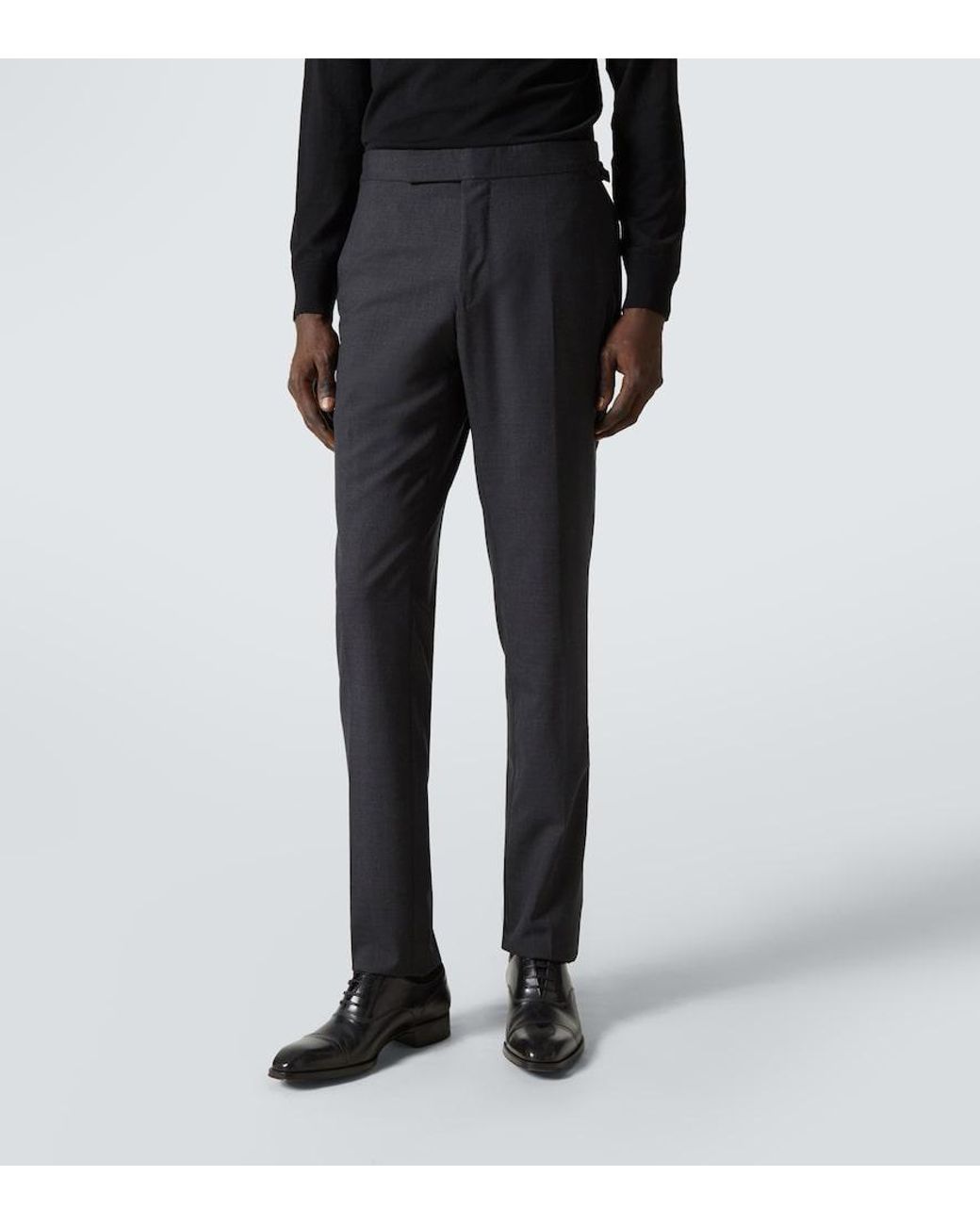 Tom Ford Black Shelton Super 120's Wool Suit for men