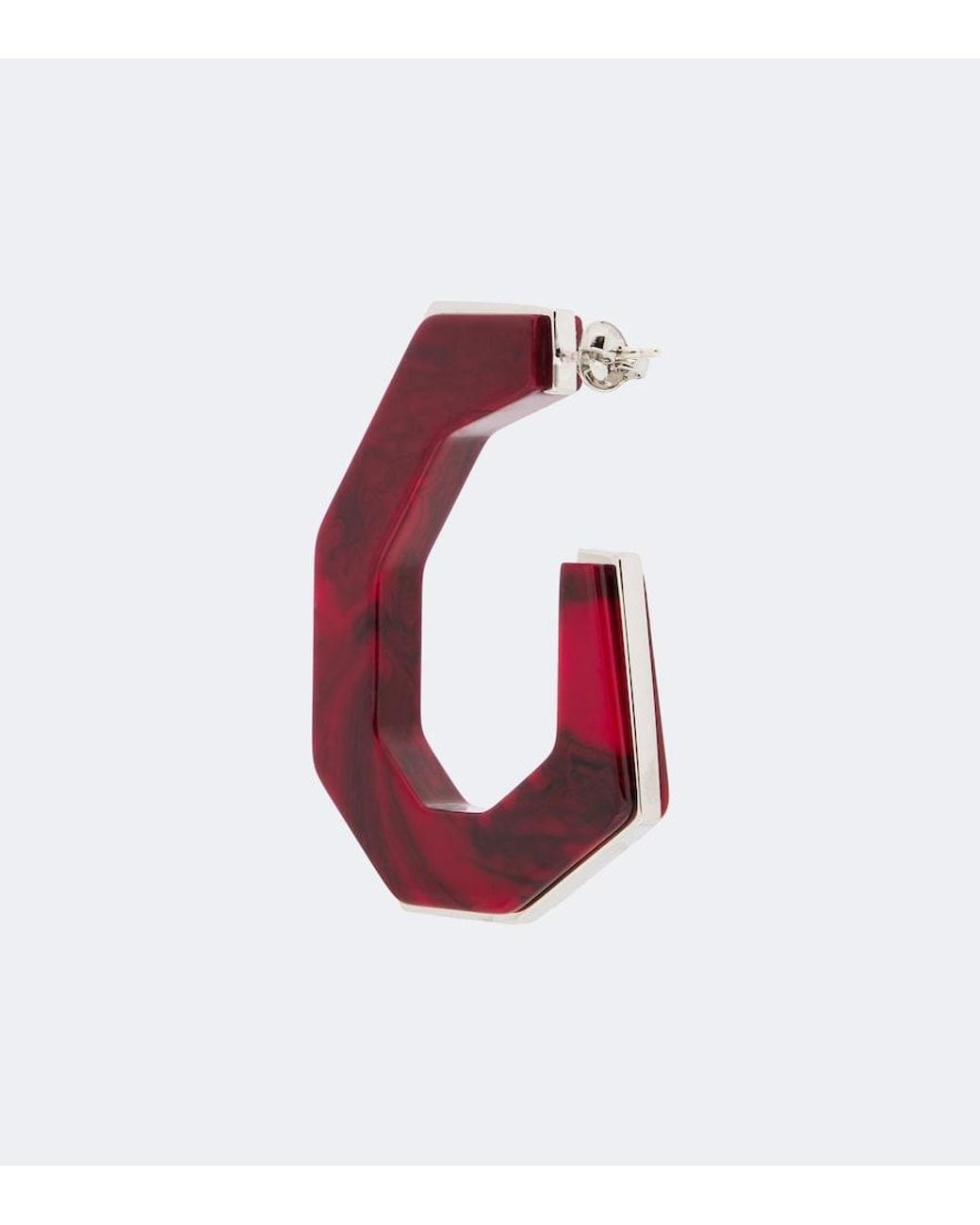Isabel Marant Red Liu Embellished Hoop Earrings