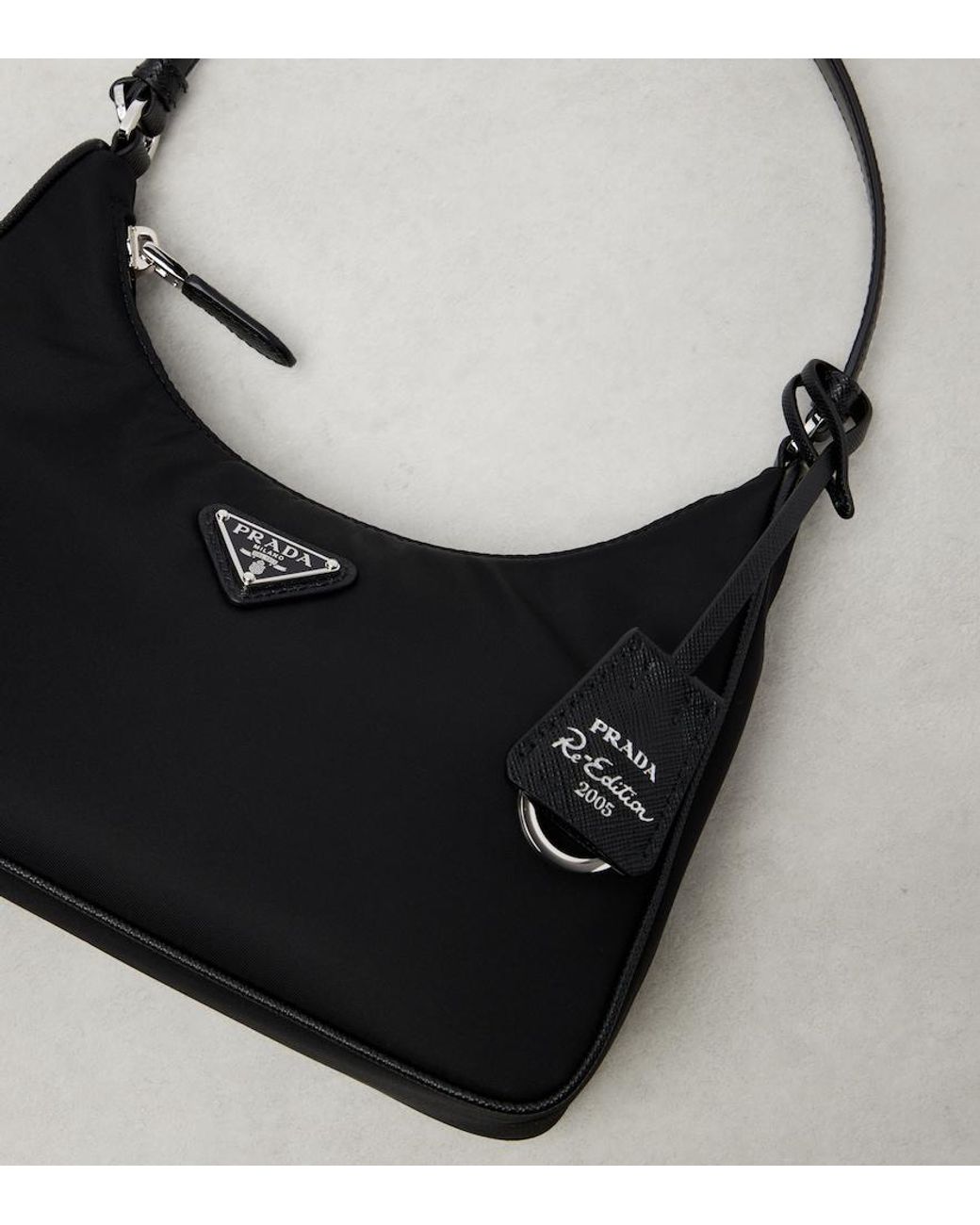 Prada Black Re-Edition 2005 Re-Nylon Shoulder Bag
