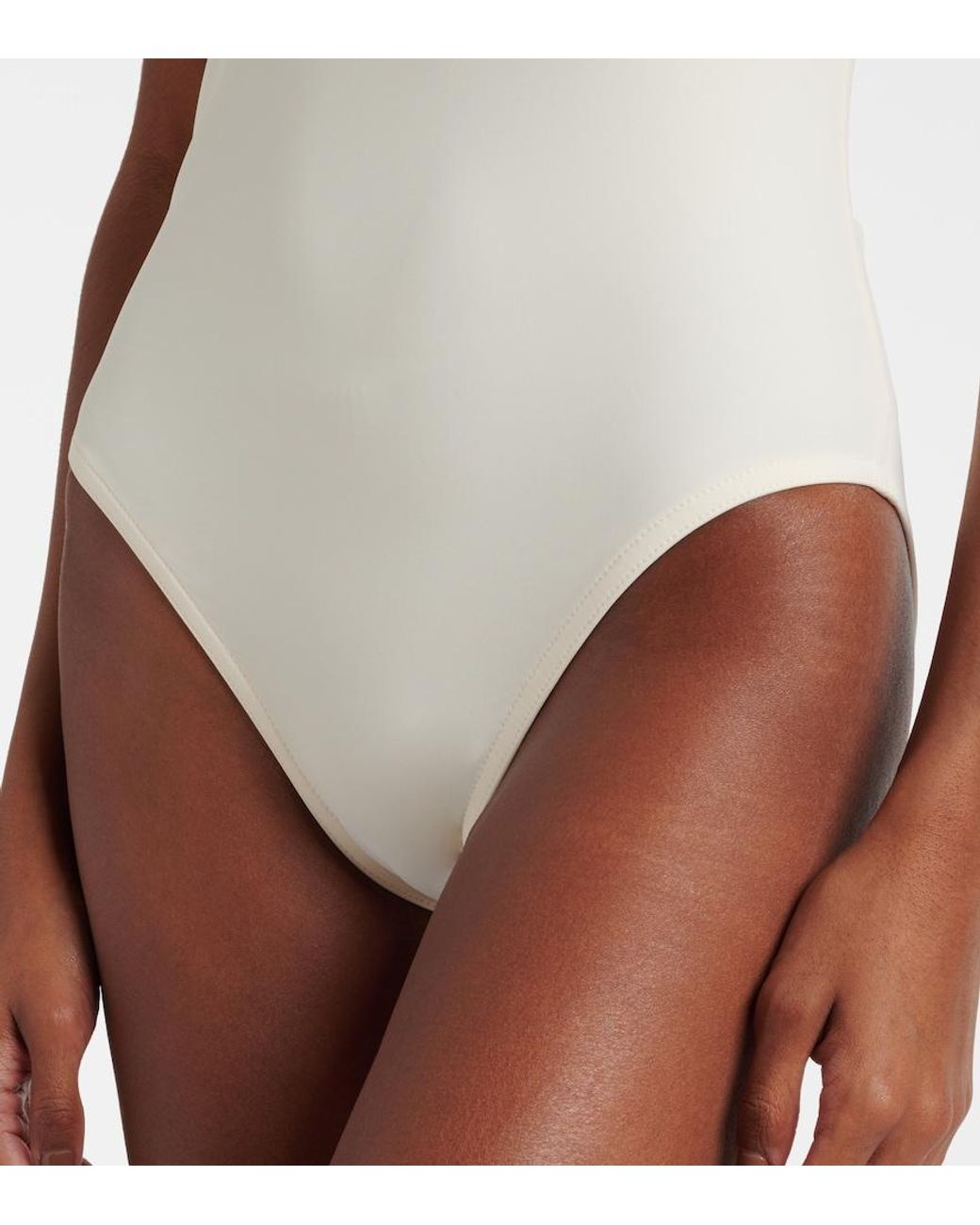 Karla Colletto Natural Billie Colorblocked Swimsuit