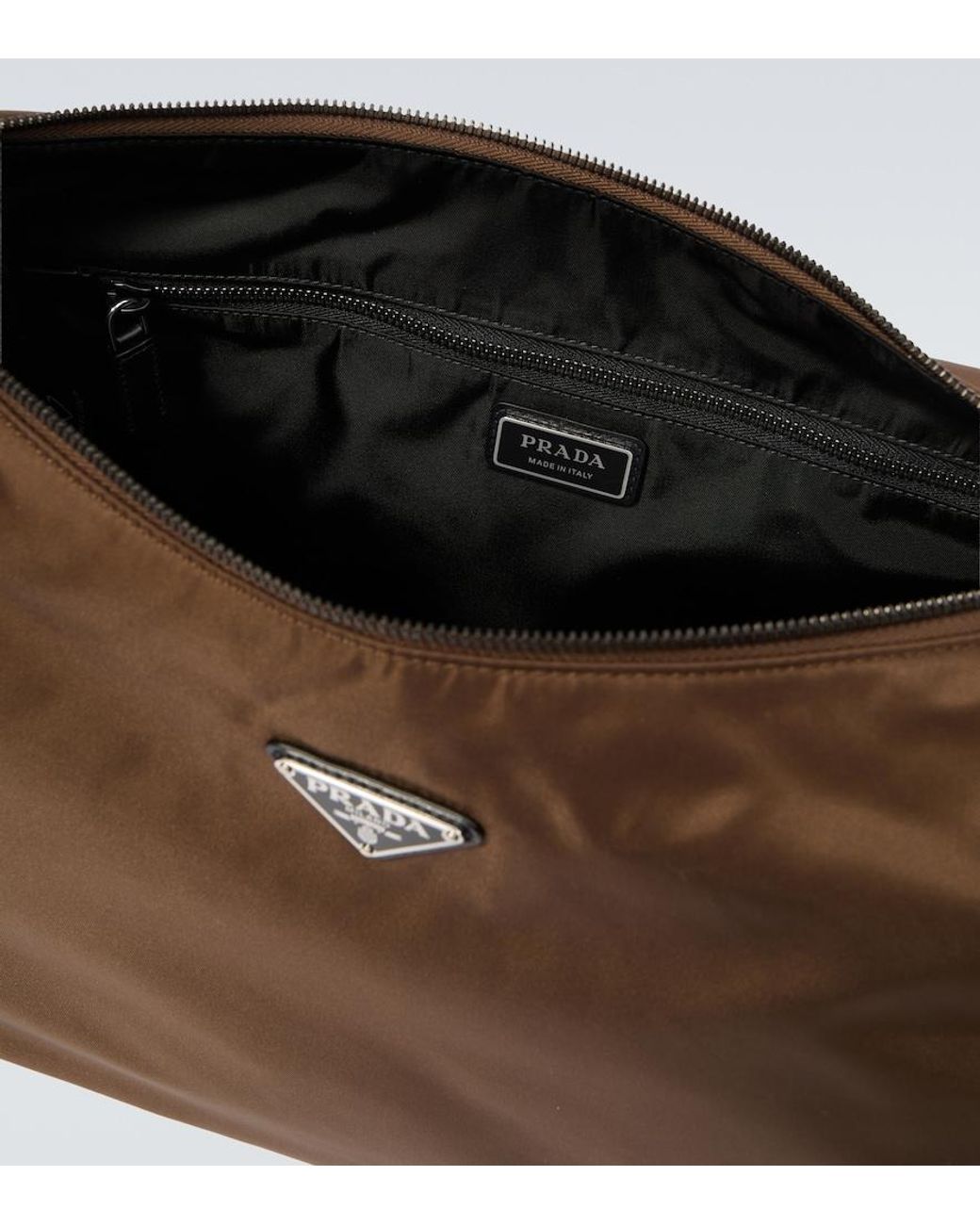 Prada Brown Explore Re-Nylon Shoulder Bag for men