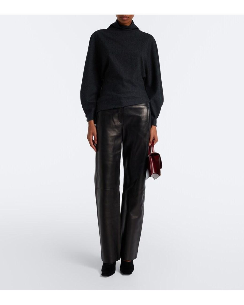 Khaite Blue Harlow Wool And Cashmere Top