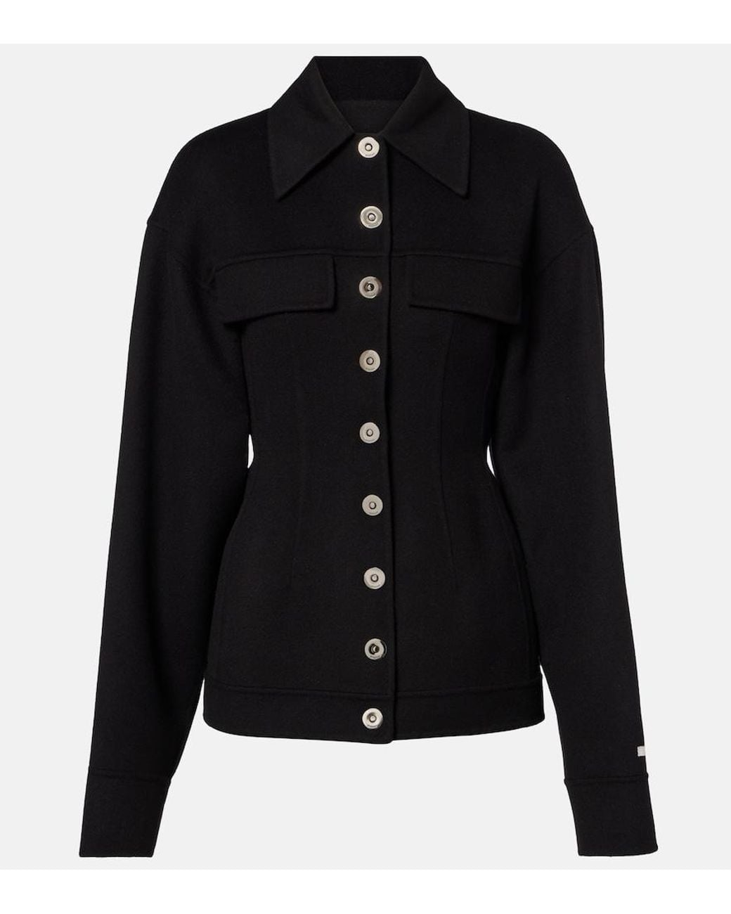 Sportmax Black Virgin Wool Jacket