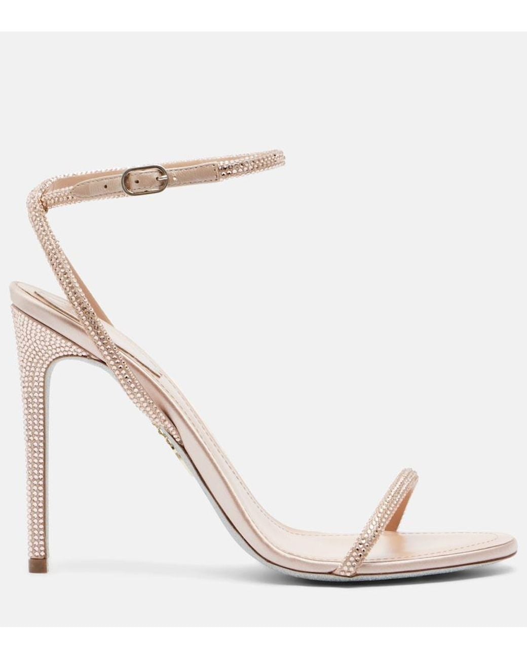 Rene Caovilla Metallic Ellabrita Embellished Sandals