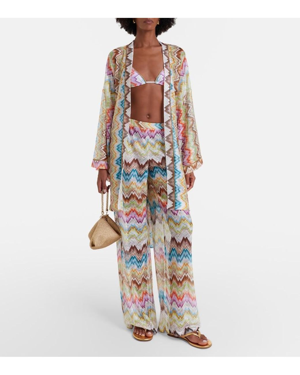Missoni Multicolor Zigzag Beach Cover-Up