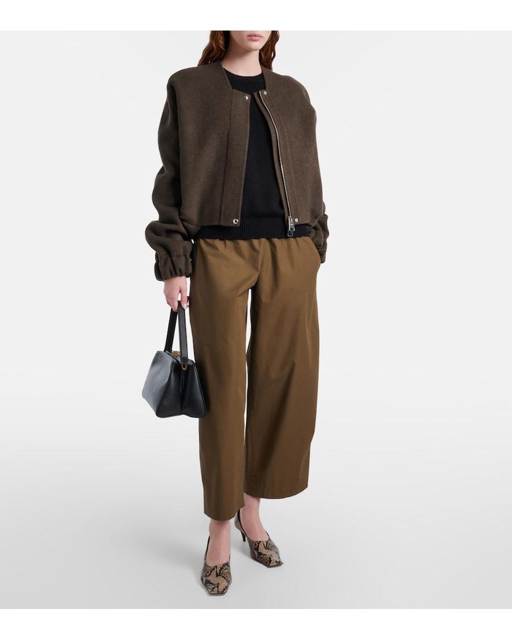 Khaite Brown Cordan Wool Jacket