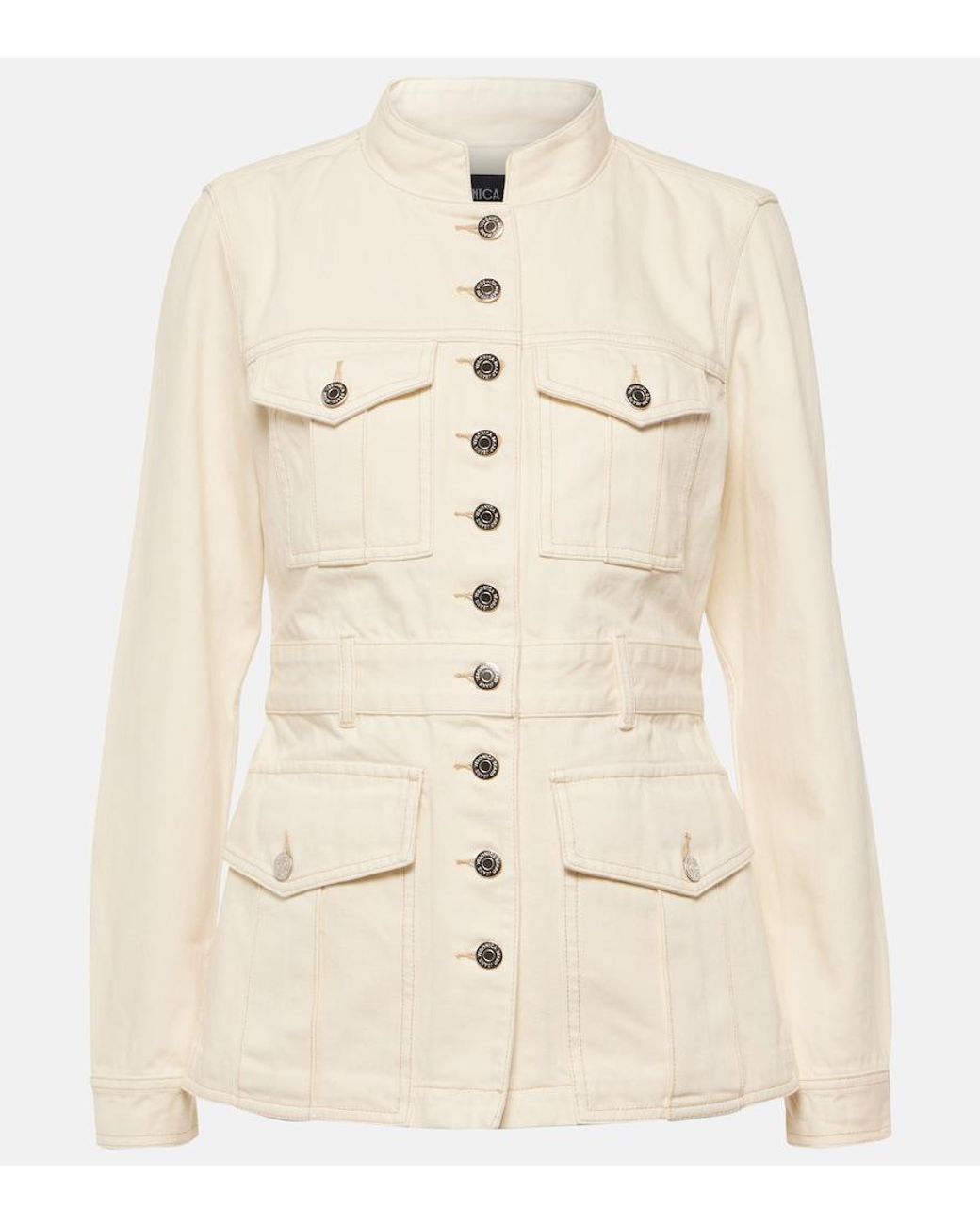 Veronica Beard Natural Tika Denim Jacket