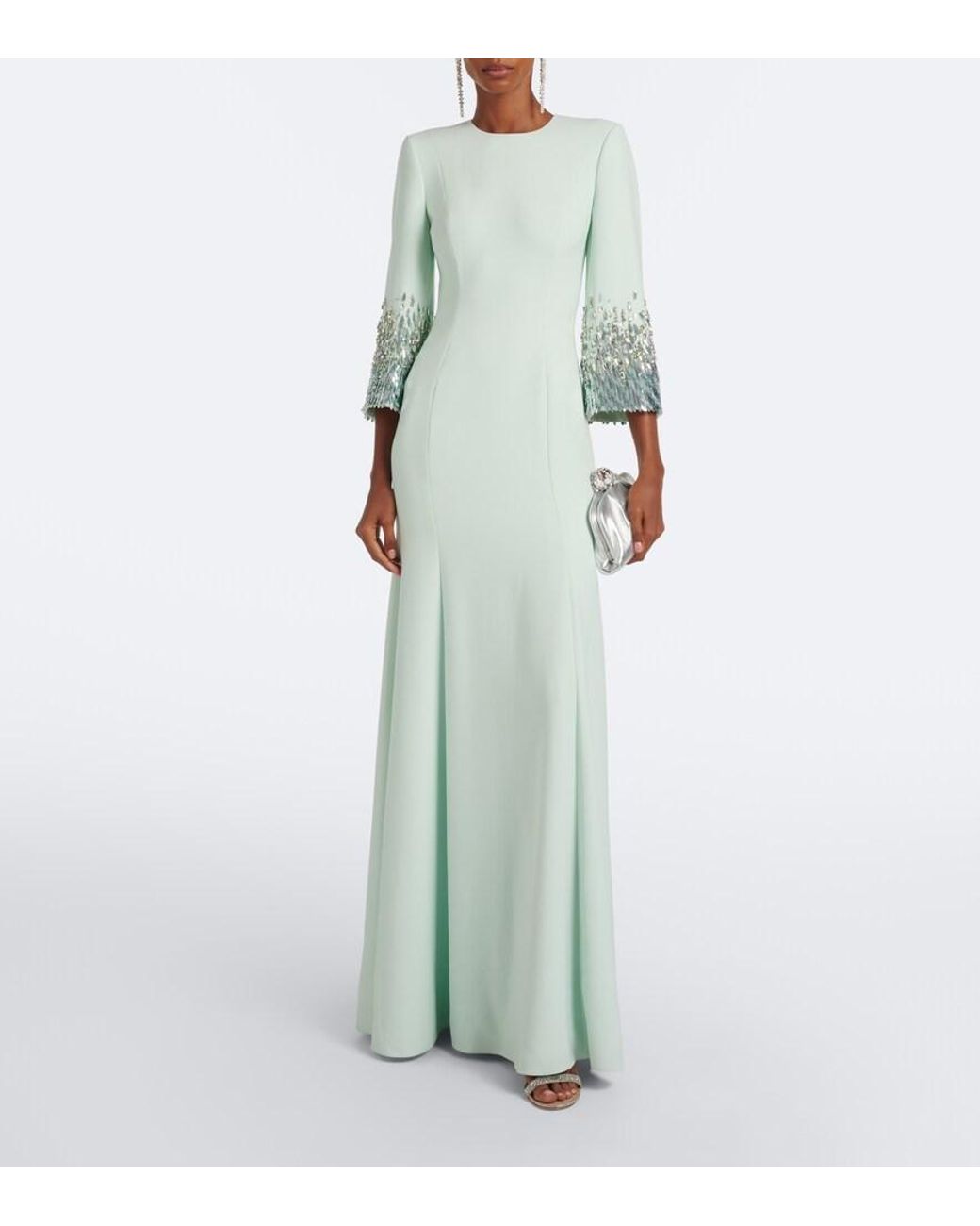 Jenny Packham White Anita Embellished Gown