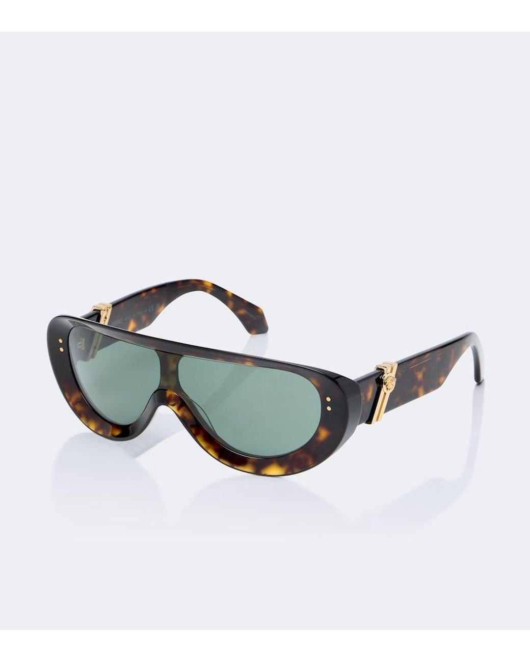 Versace Green Eckige Sonnenbrille Peggy