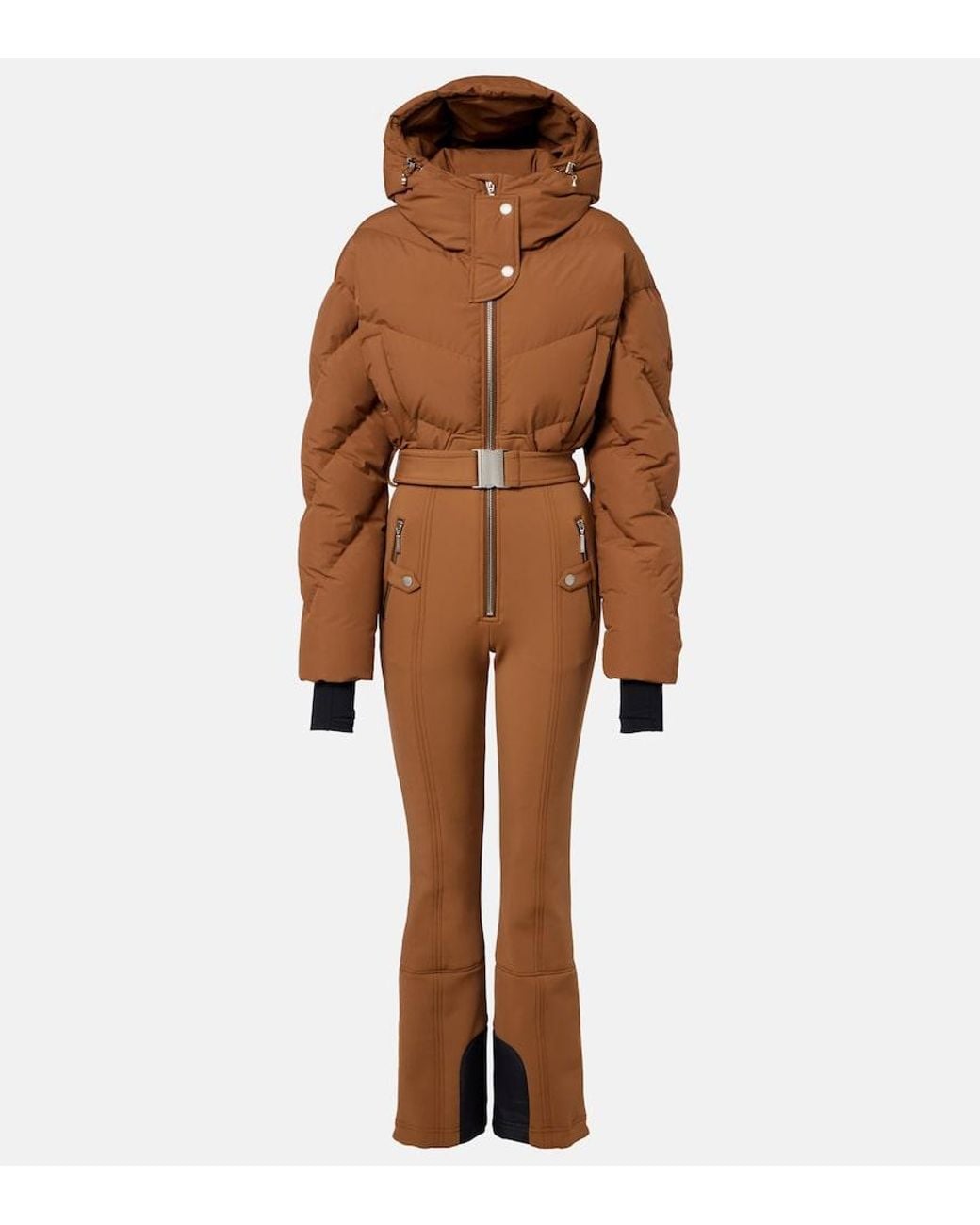 CORDOVA Brown Ajax Quilted Down Ski Suit