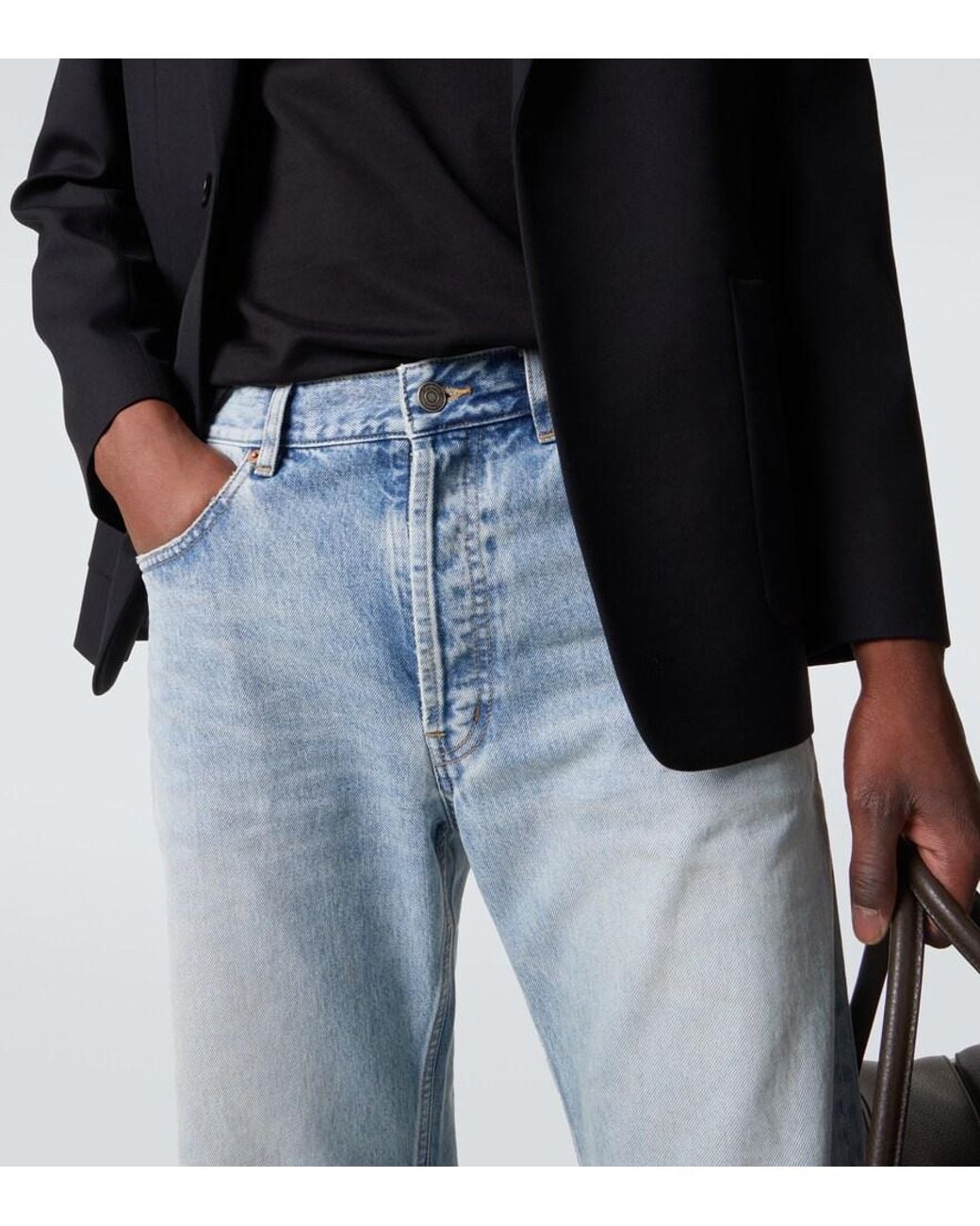 Jeans Rectos Saint Laurent de hombre de color Blue