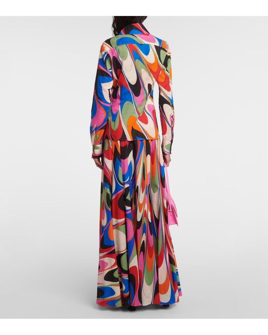 Emilio Pucci Red Hemd Onde Aus Baumwolle