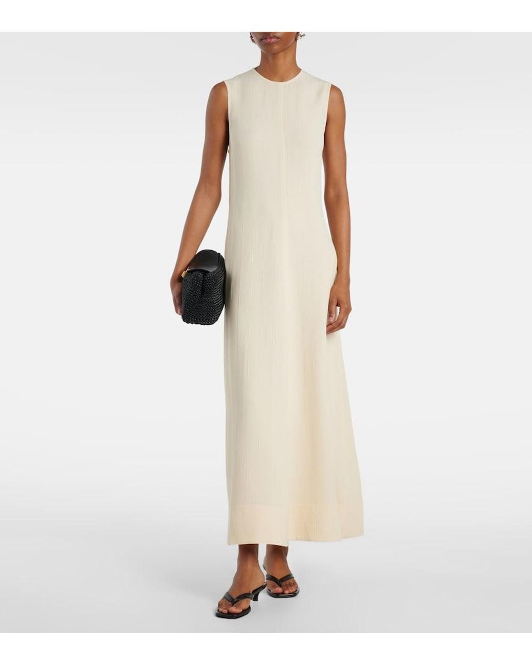 Totême Natural Striped Maxi Dress