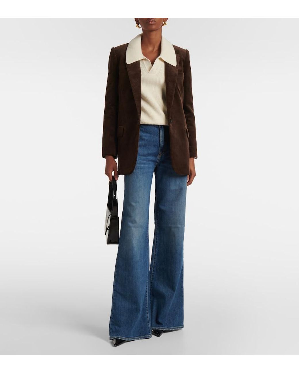 Nili Lotan Natural Selena Wool Polo Sweater