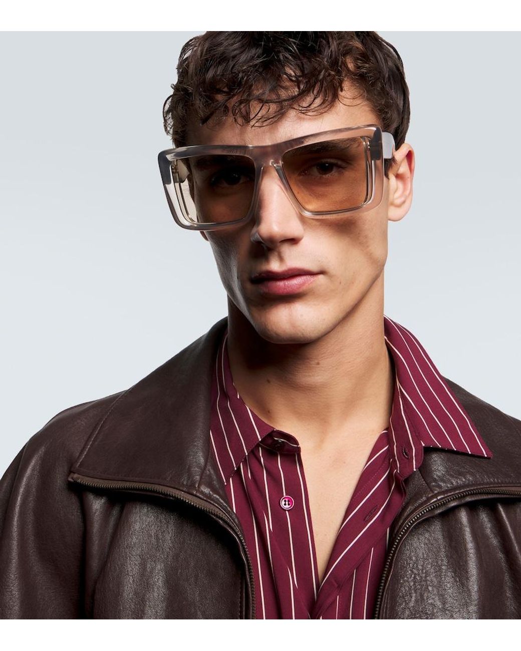 Saint Laurent Natural Sl 900 Howl Oversized Sunglasses for men