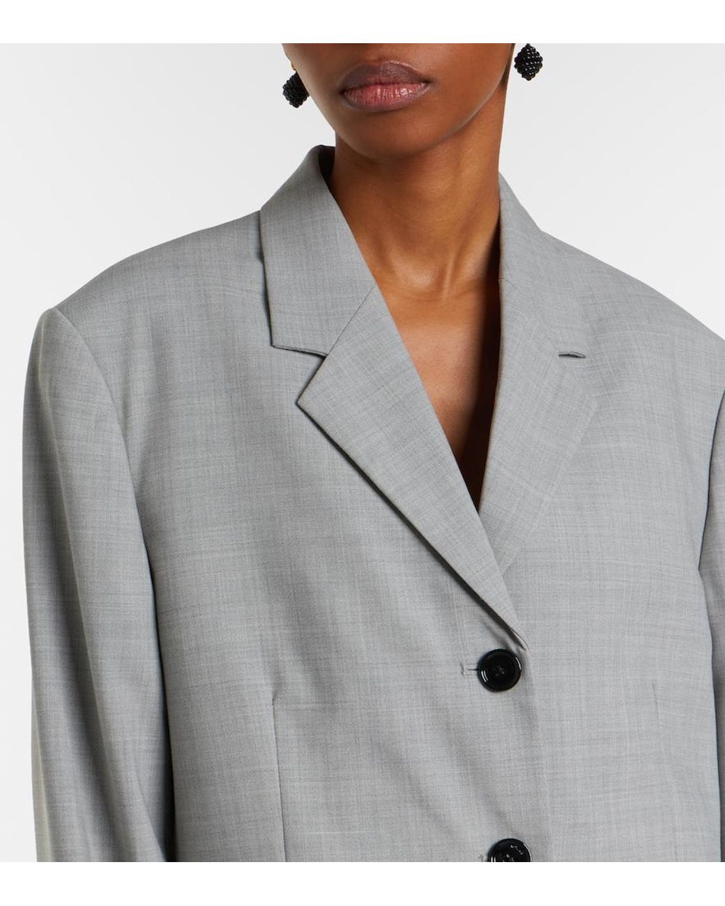 Totême Gray Wool Blazer