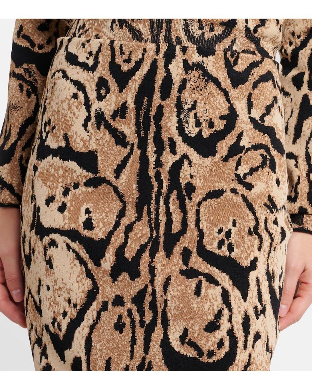 Stella McCartney Multicolor Jacquard Pencil Skirt