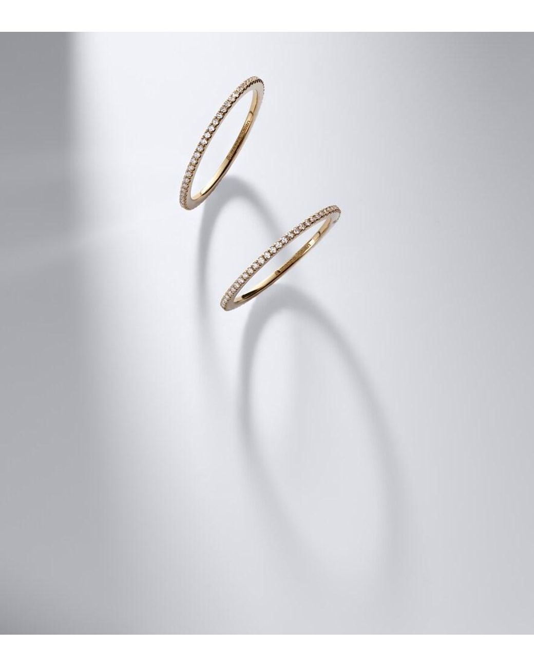 Suzanne Kalan White Mini 18Kt Tech Ring Jackets With Diamonds