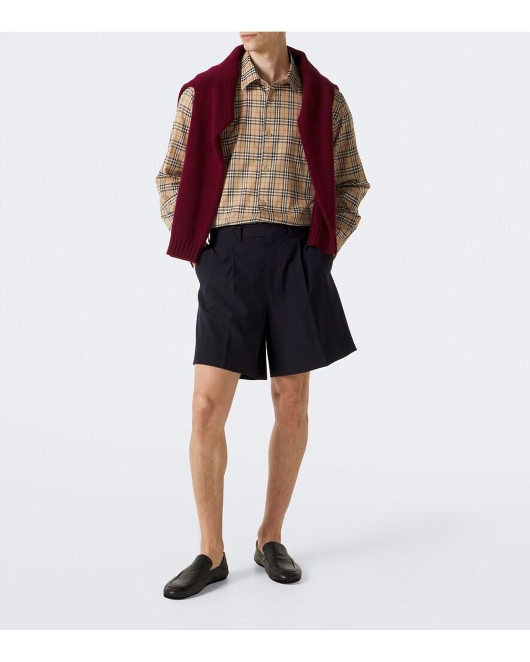 Camicia Check di Burberry in Brown da Uomo