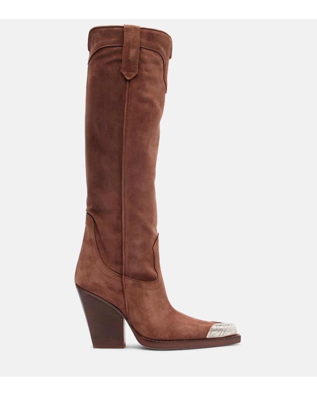 Paris Texas Brown El Dorado Suede Cowboy Boots