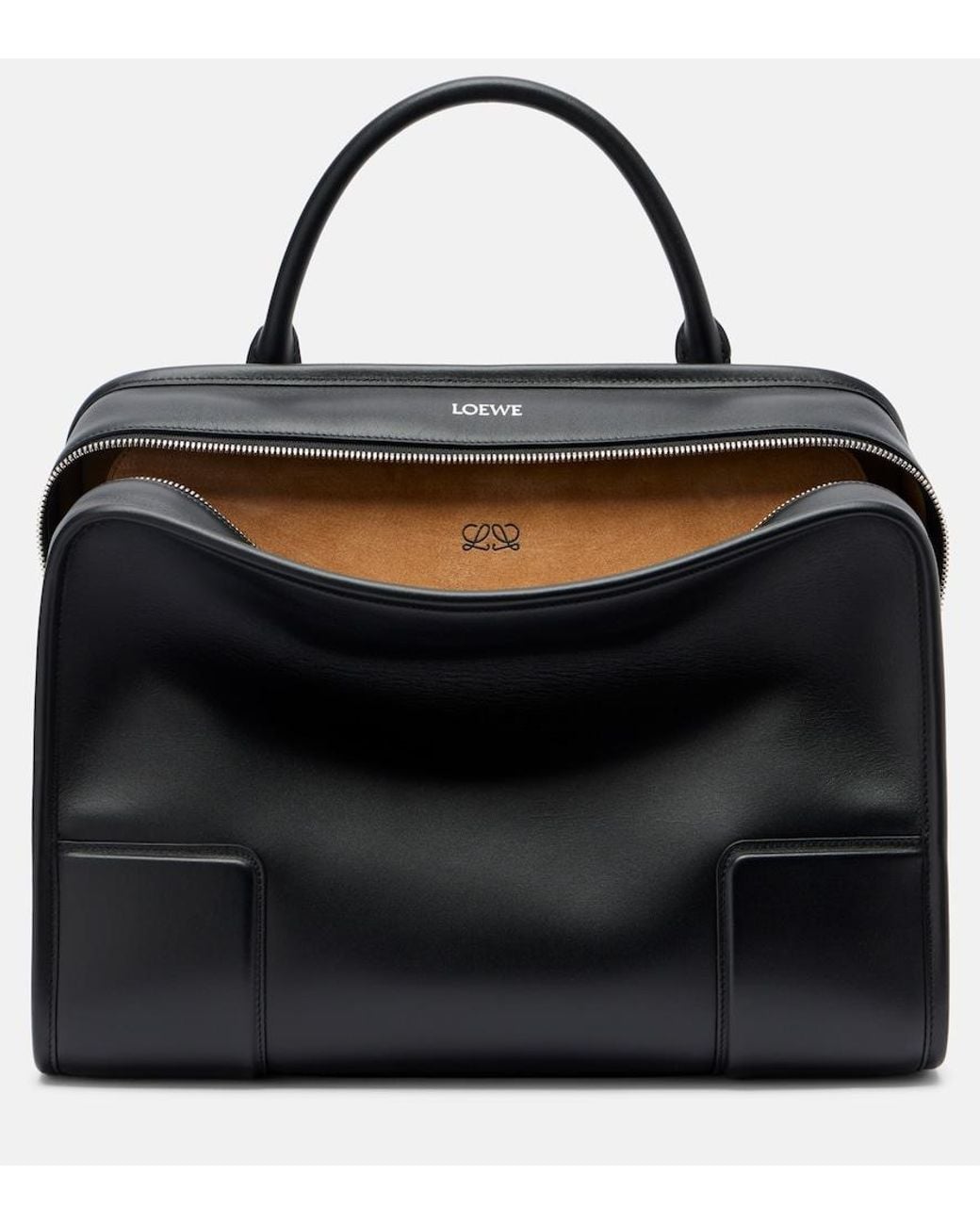 Loewe Black Amazona 180 Large Leather Top-Handle Bag