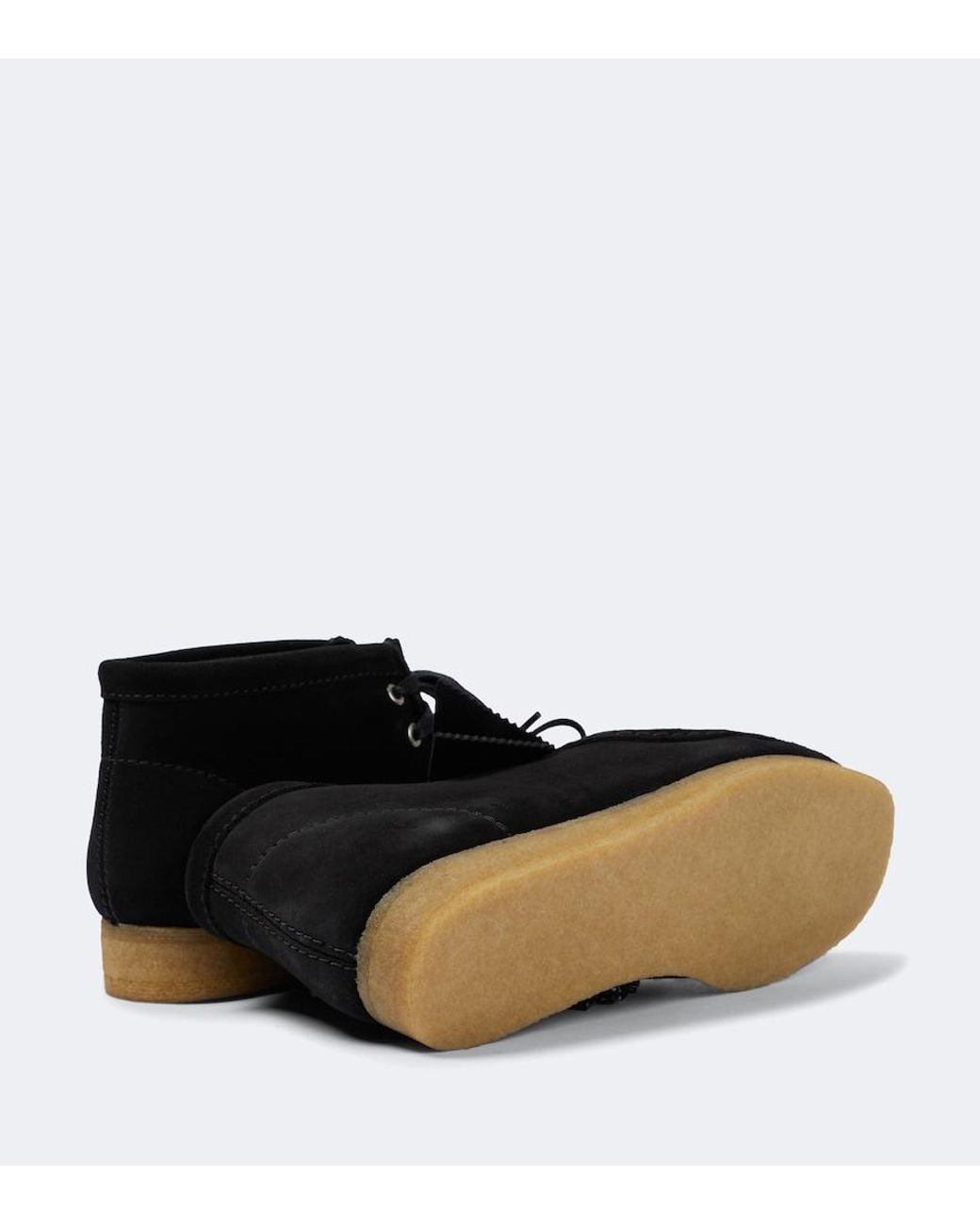 Clarks Black X Undercover Wallaby Chaos/Balance Suede Boots for men