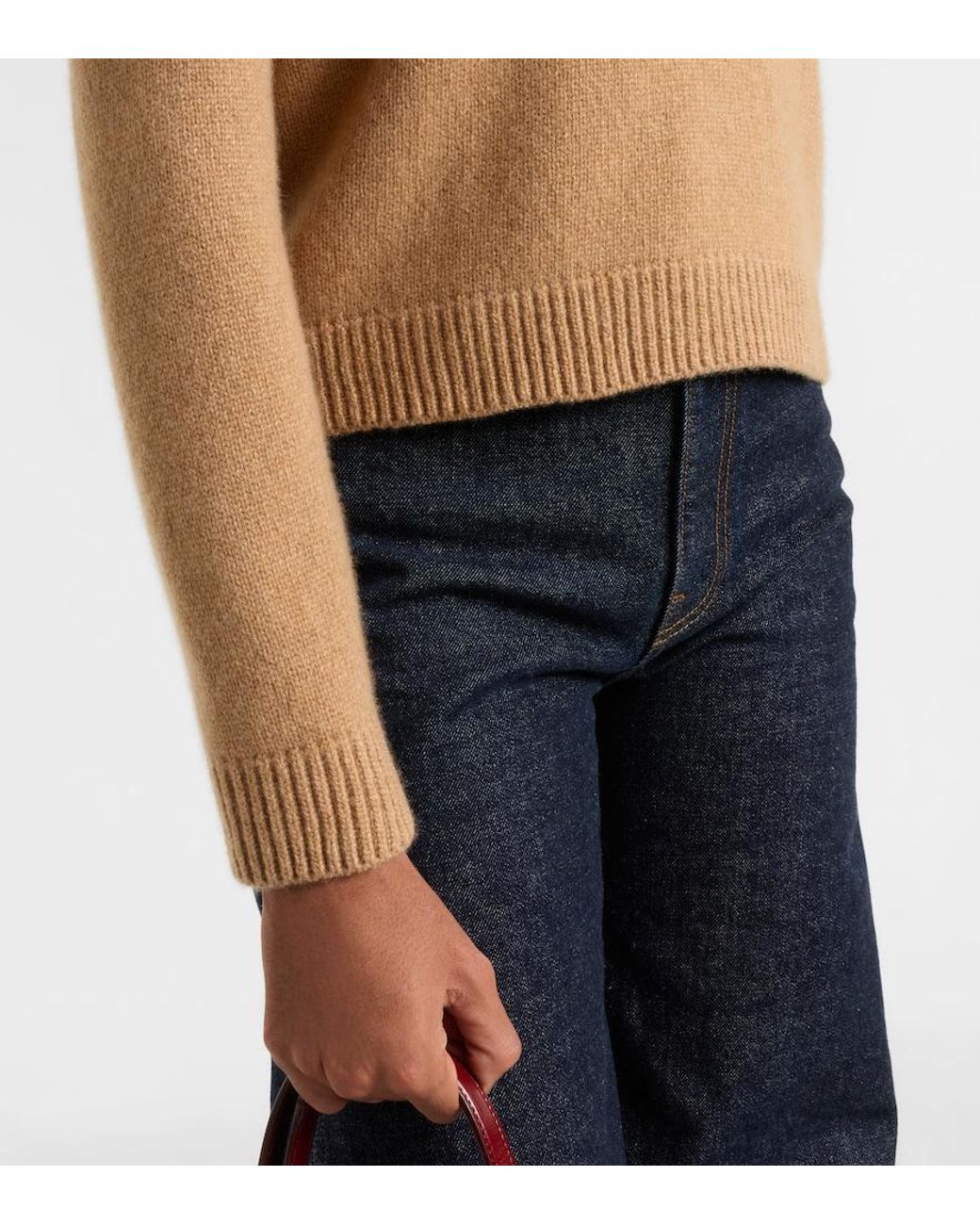 Khaite Natural Leta Cashmere Sweater
