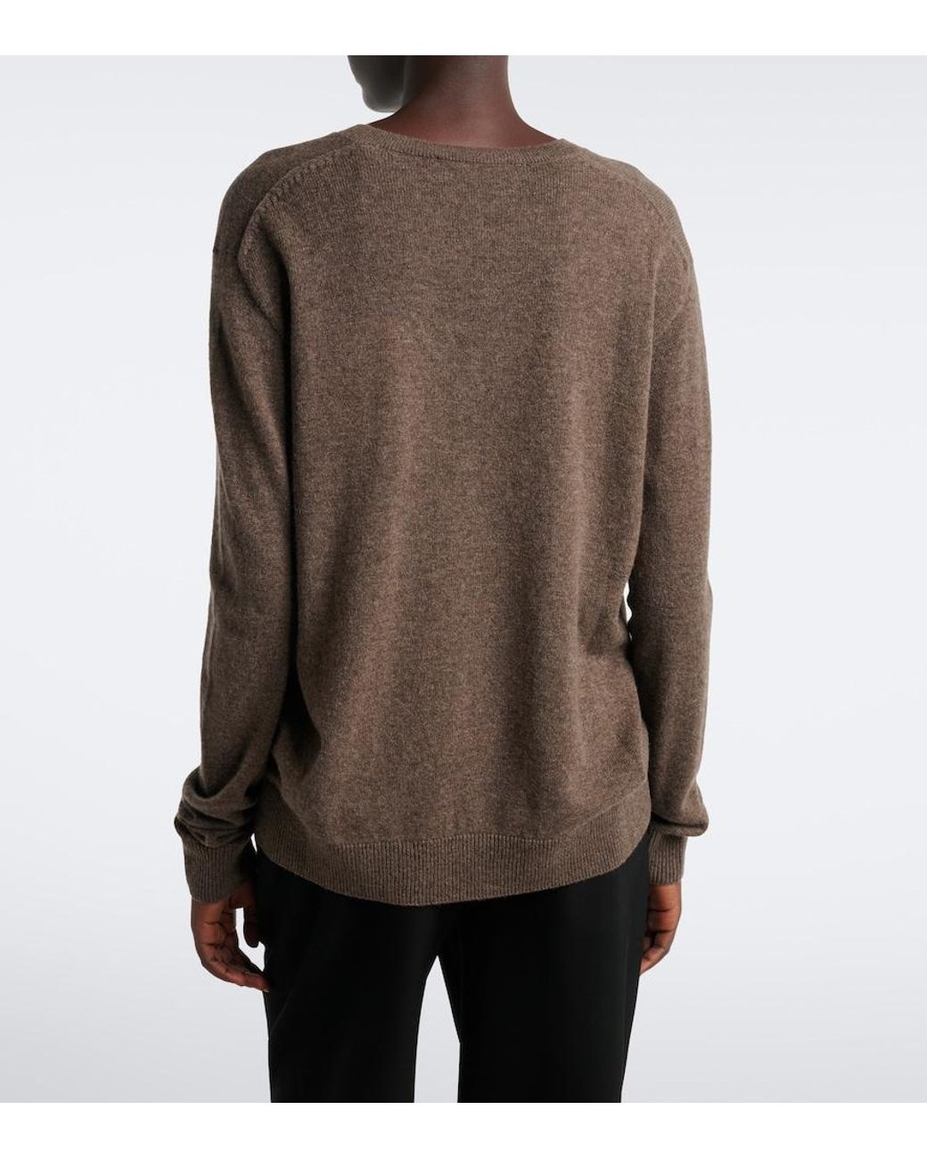 The Row Brown Phora Cashmere Sweater