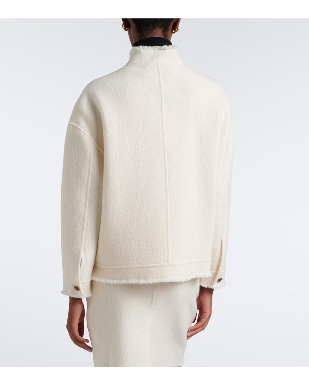 Max Mara Natural Virgin Wool Jacket