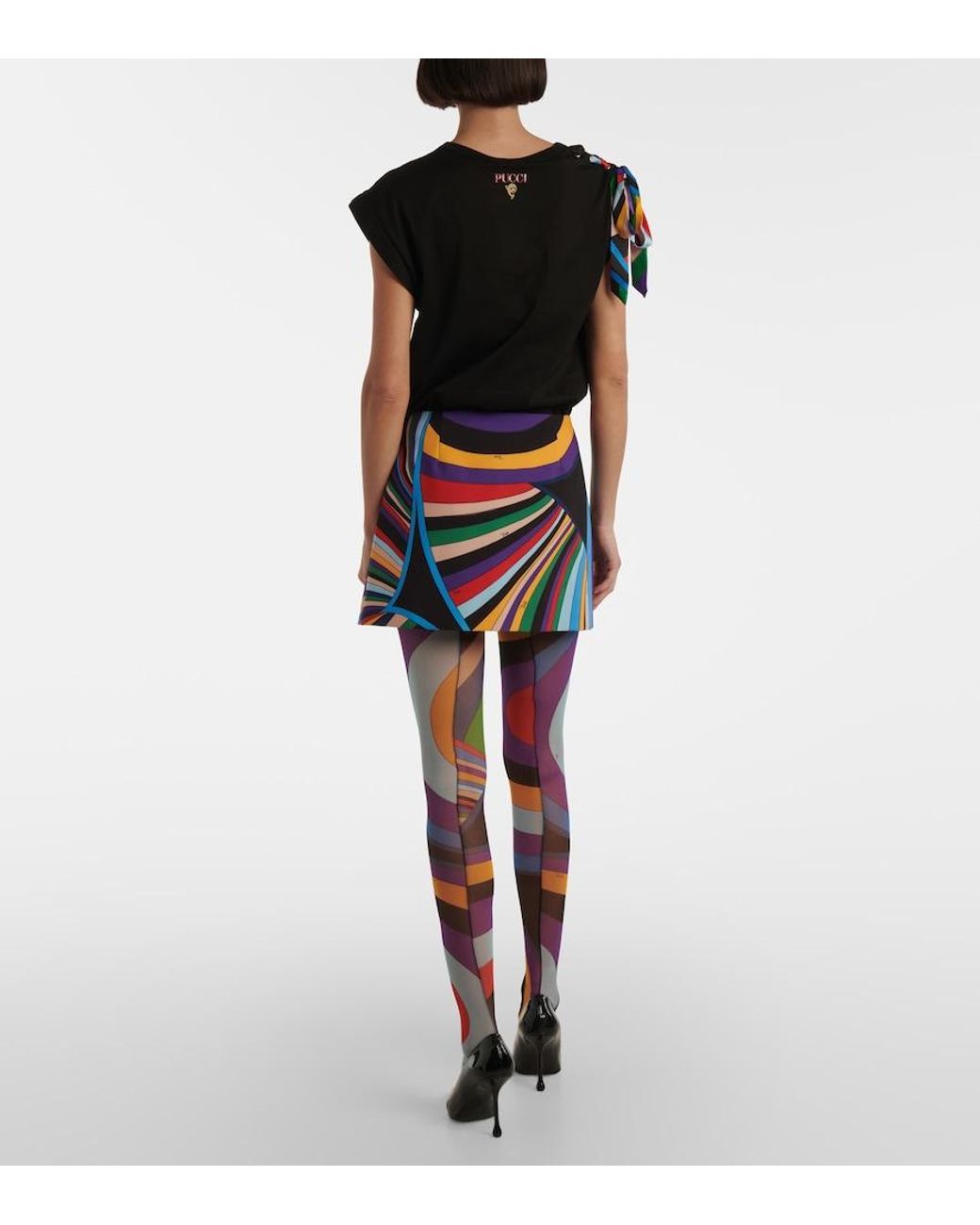 Emilio Pucci Blue Iride Tights