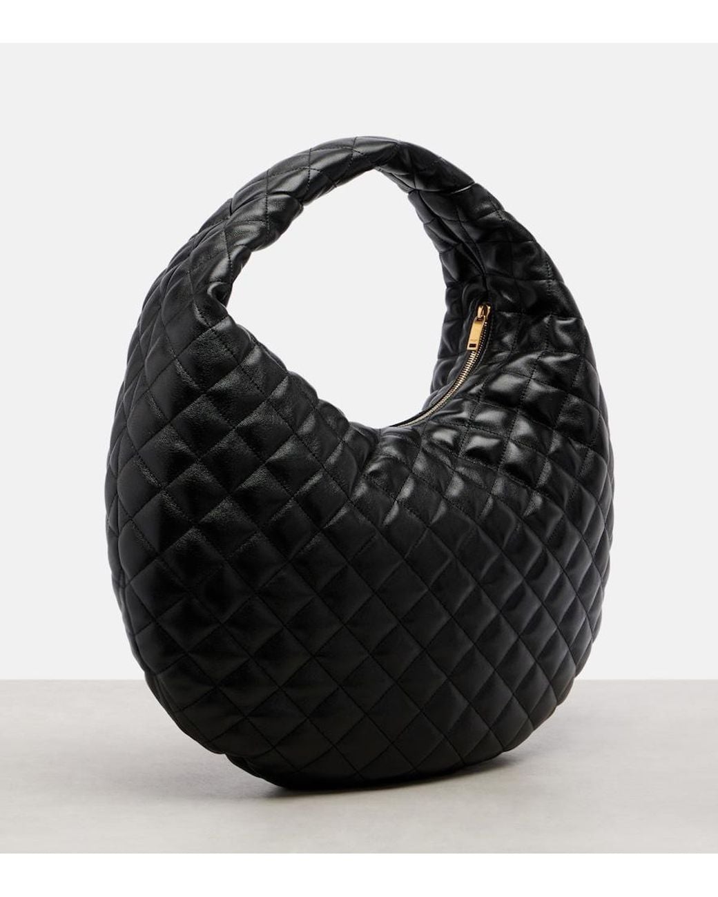 Saint Laurent Black Icare Medium Quilted Leather Shoulder Bag