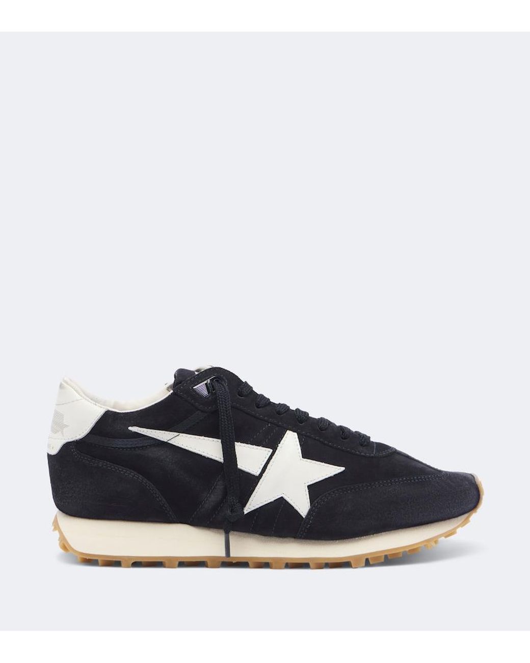 Golden Goose Deluxe Brand Blue Running Marathon Suede Sneakers