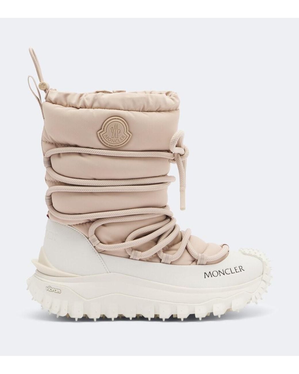 Moncler White Trailgrip Apres High Gore-Tex Snow Boots