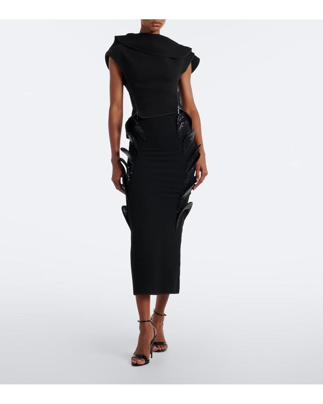 Maticevski Black Ruffled Top