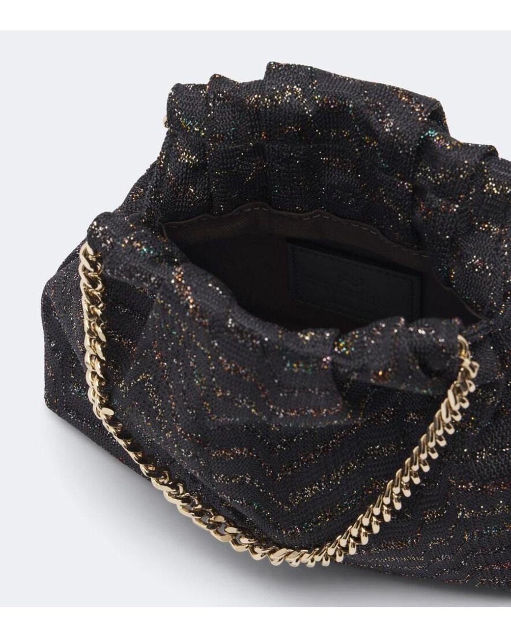 Missoni Black Greek Key Chevron Pouch