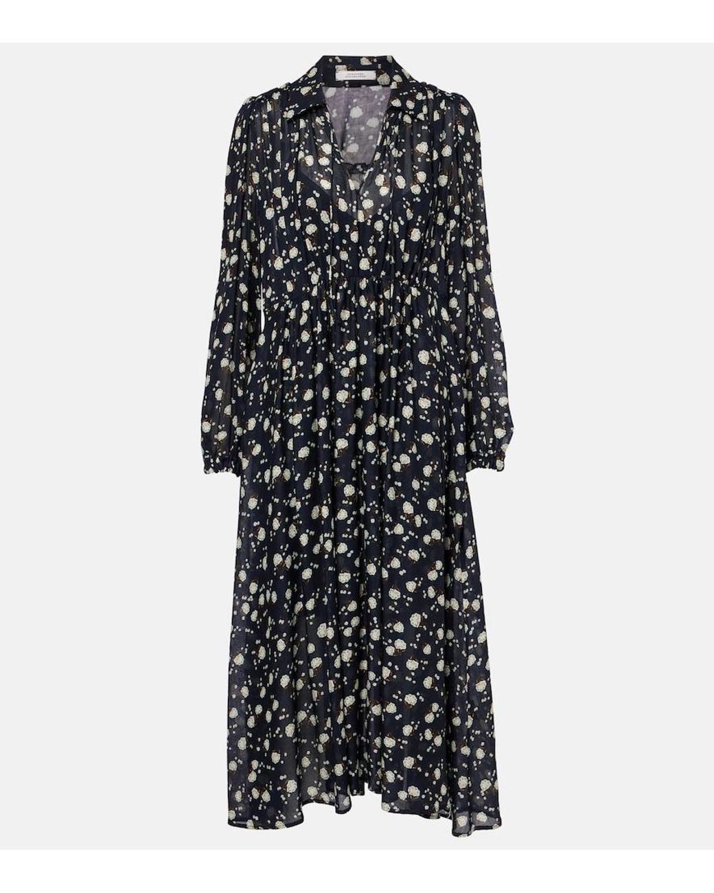 Dorothee Schumacher Black Floral Volumes Printed Maxi Dress