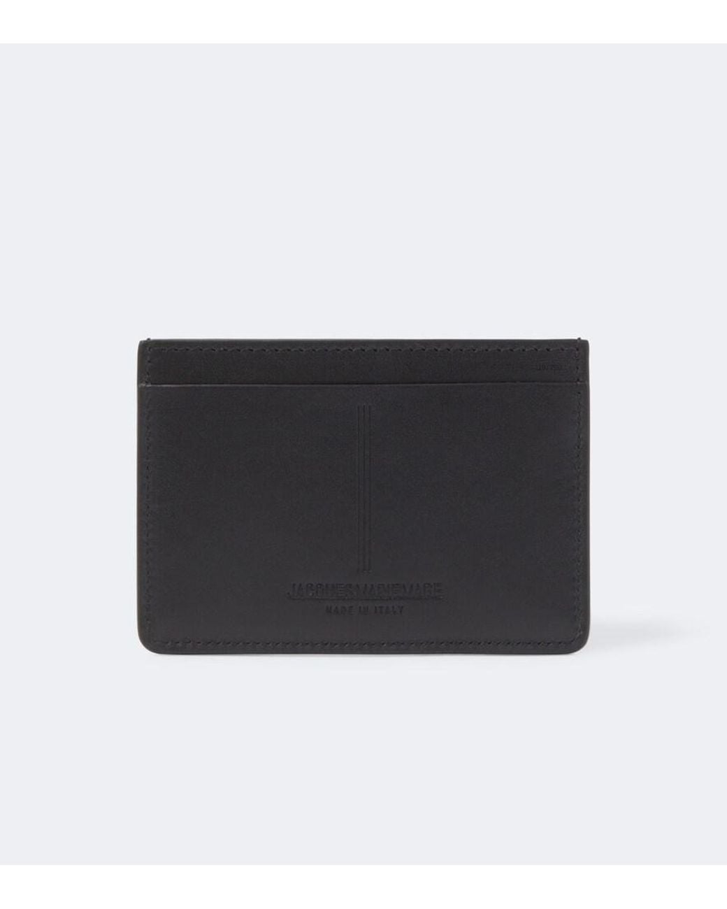 Jacques Marie Mage Black Theodore Leather Card Holder for men