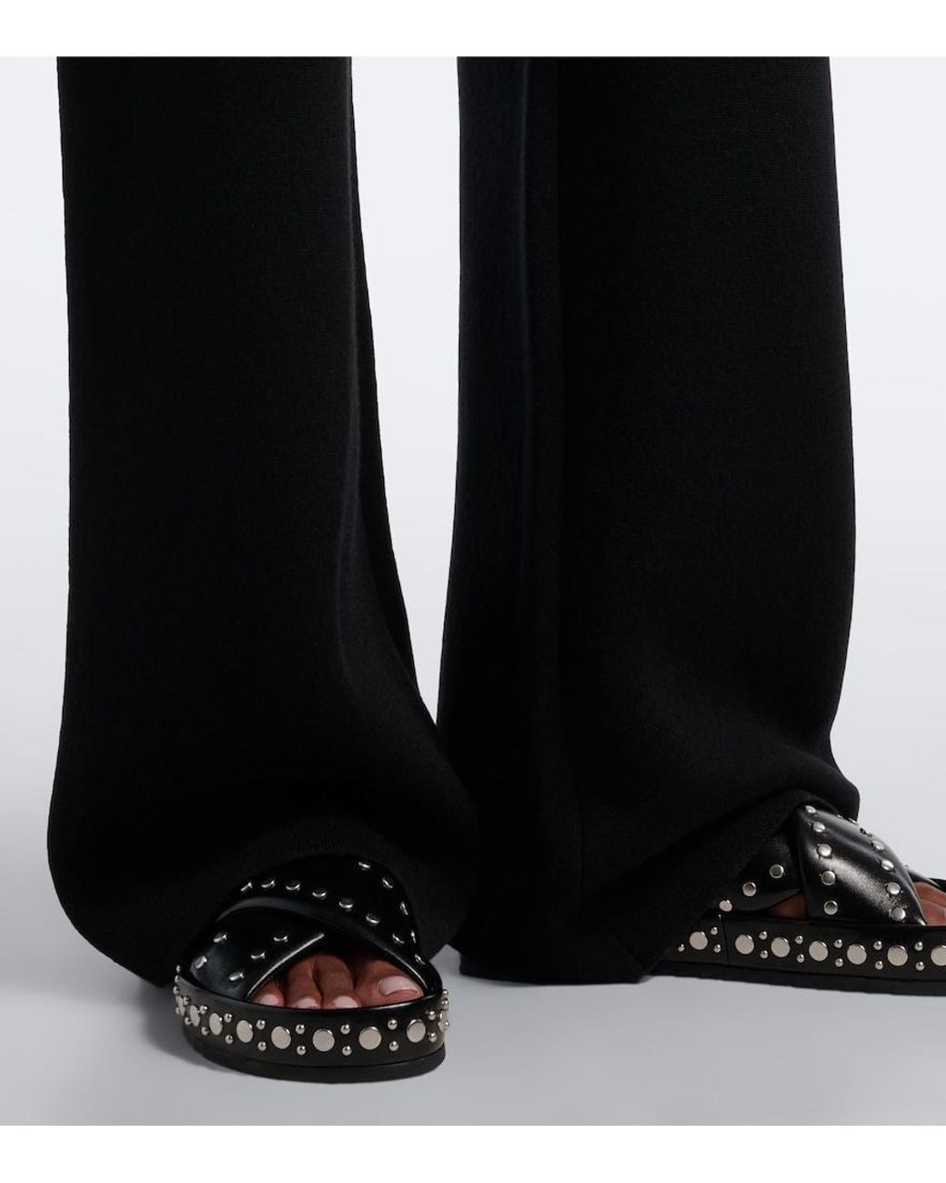 Fendi Blue Cashmere-Blend Sweatpants
