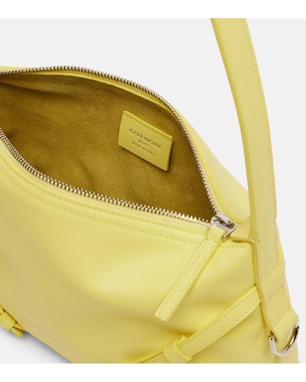 Givenchy Yellow Voyou Mini Leather Shoulder Bag