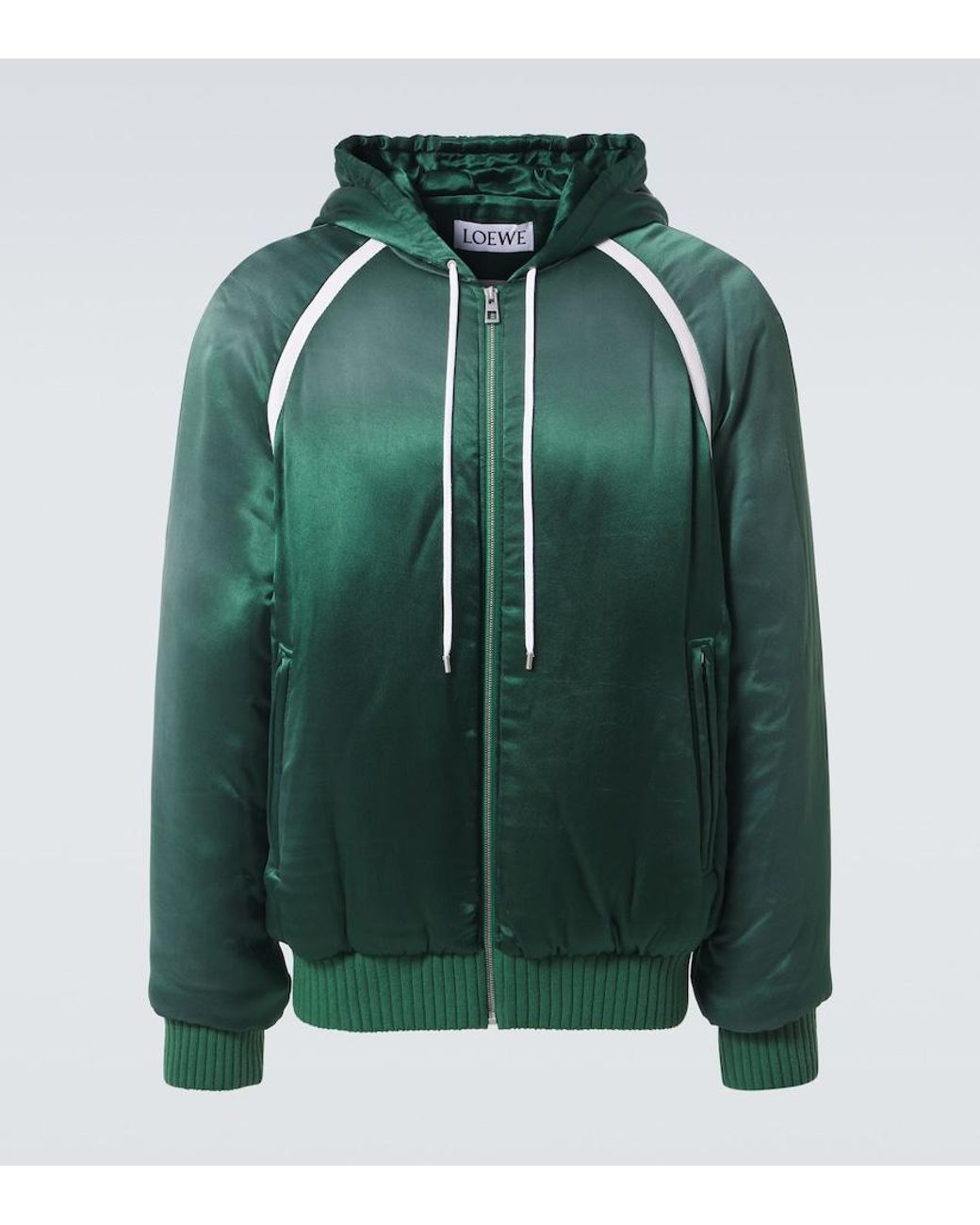 Loewe Green Satin Tracksuit Jacket for men