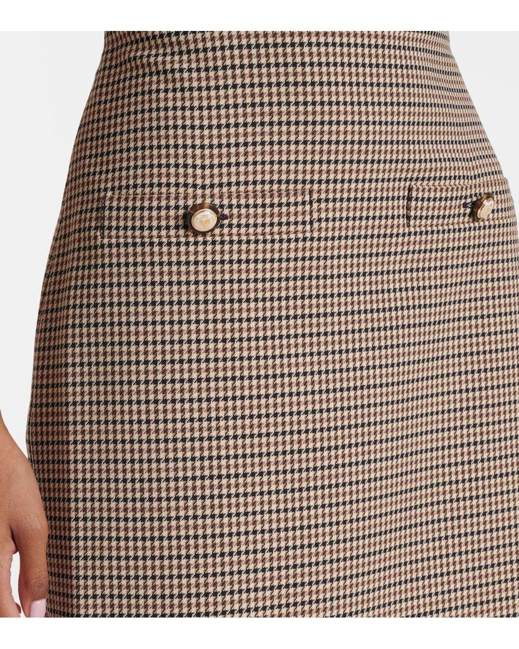 Veronica Beard Gray Houndstooth Minidress