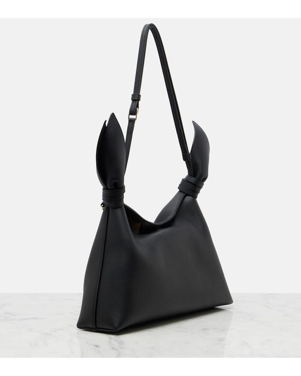 Loewe Black Scarf Medium Leather Shoulder Bag