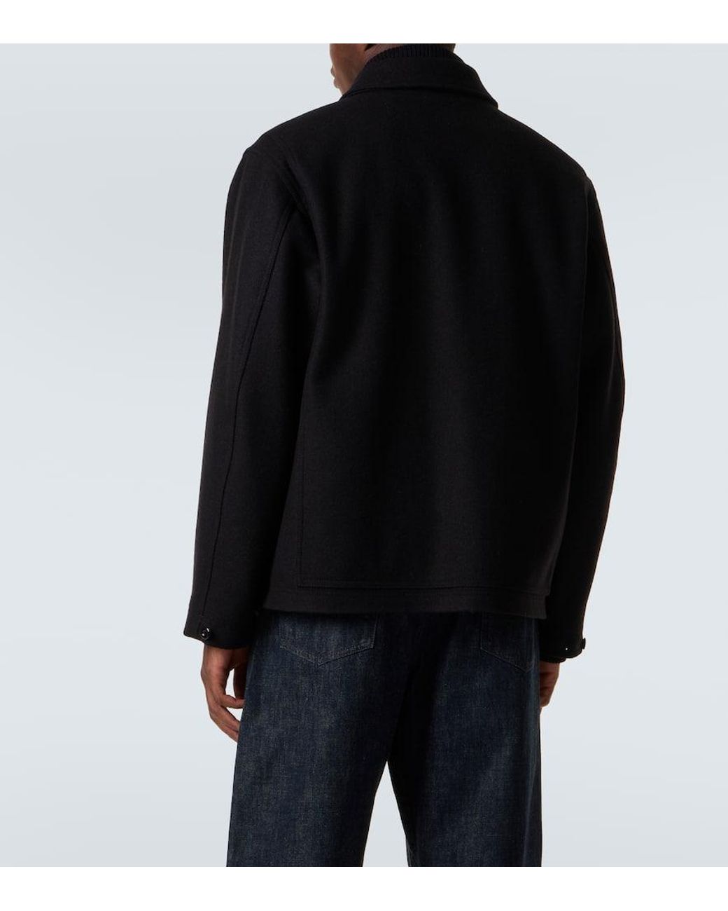 たまごLEMAIRE FELT WOOL JACKET BLACK　44 Lemaire Wool Felt Field Jacket in Black for Men | Lyst