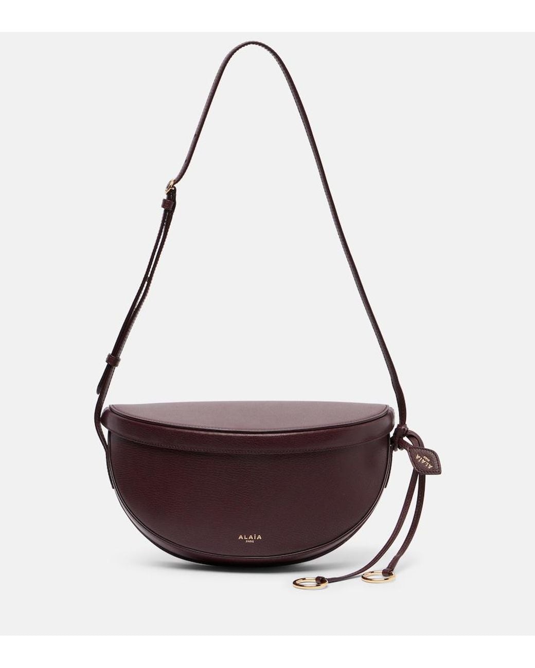 Alaïa Purple Hip Small Leather Shoulder Bag
