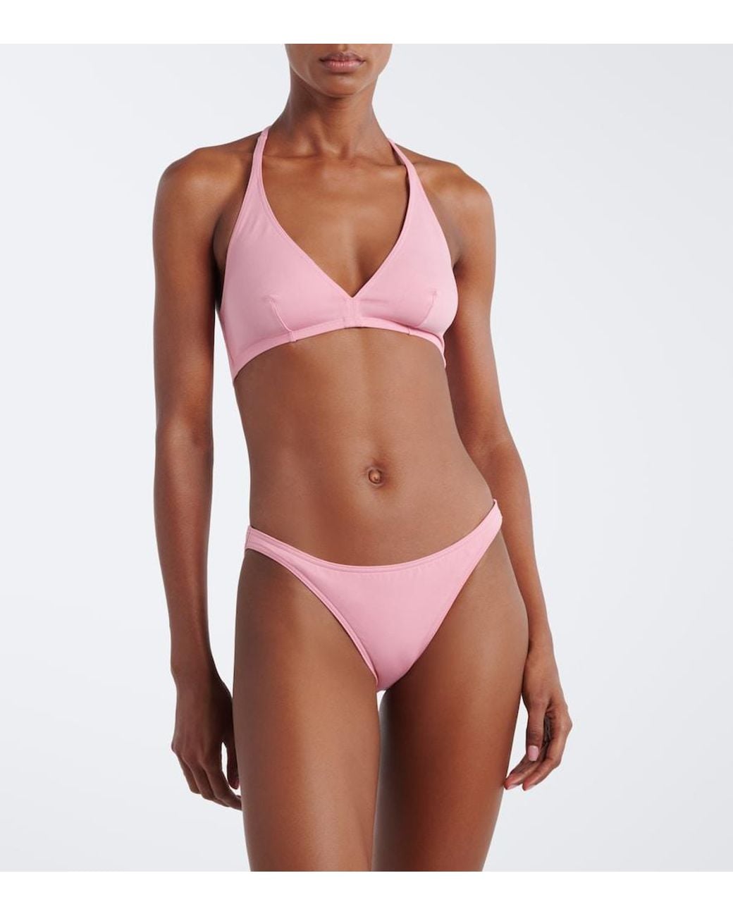 Eres Pink Gang Halterneck Bikini Top
