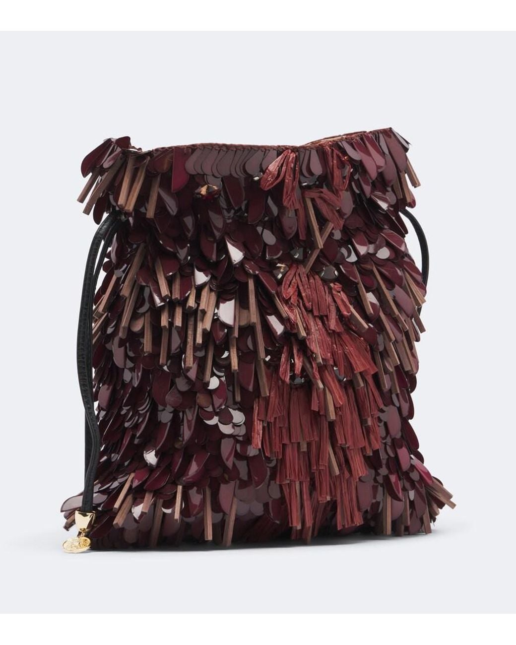 LaDoubleJ Red Dustbag Embellished Pouch