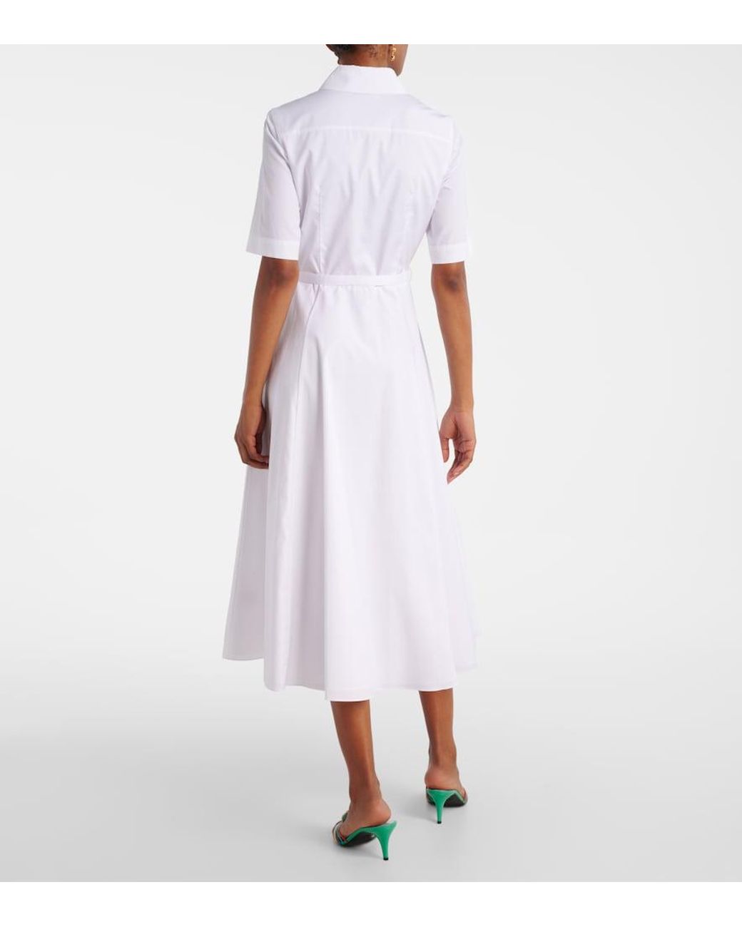 Emilia Wickstead White Rubie Cotton Shirt Dress