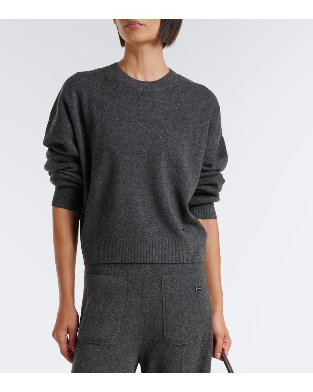 Victoria Beckham Black Wool And Cashmere Sweater