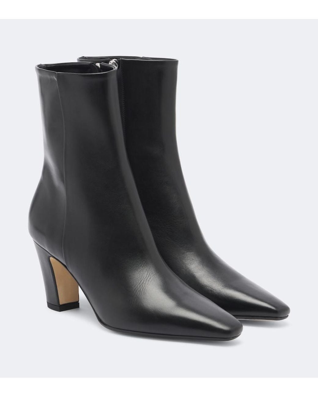 Aeyde Black Maris Leather Ankle Boots