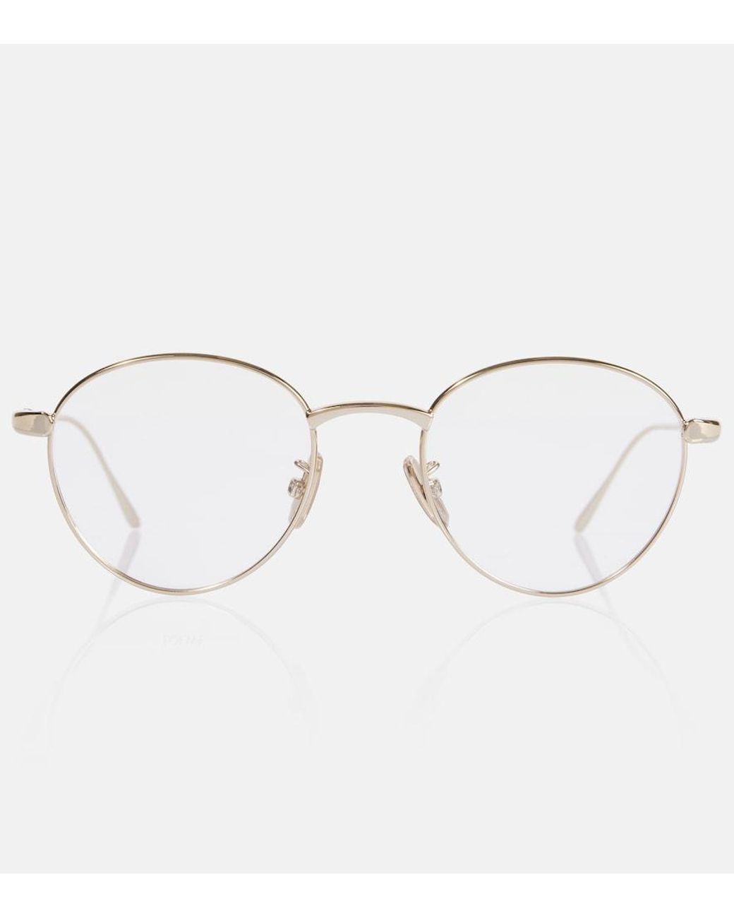 Loewe Metallic Slim Round Glasses